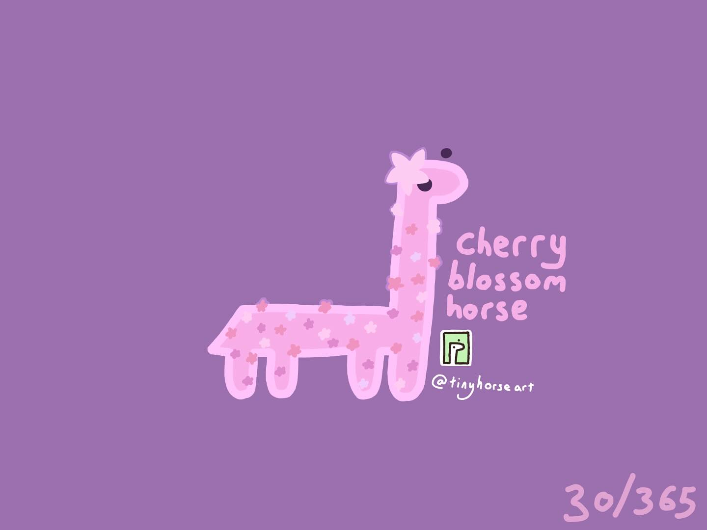 Cherry Blossom Horse