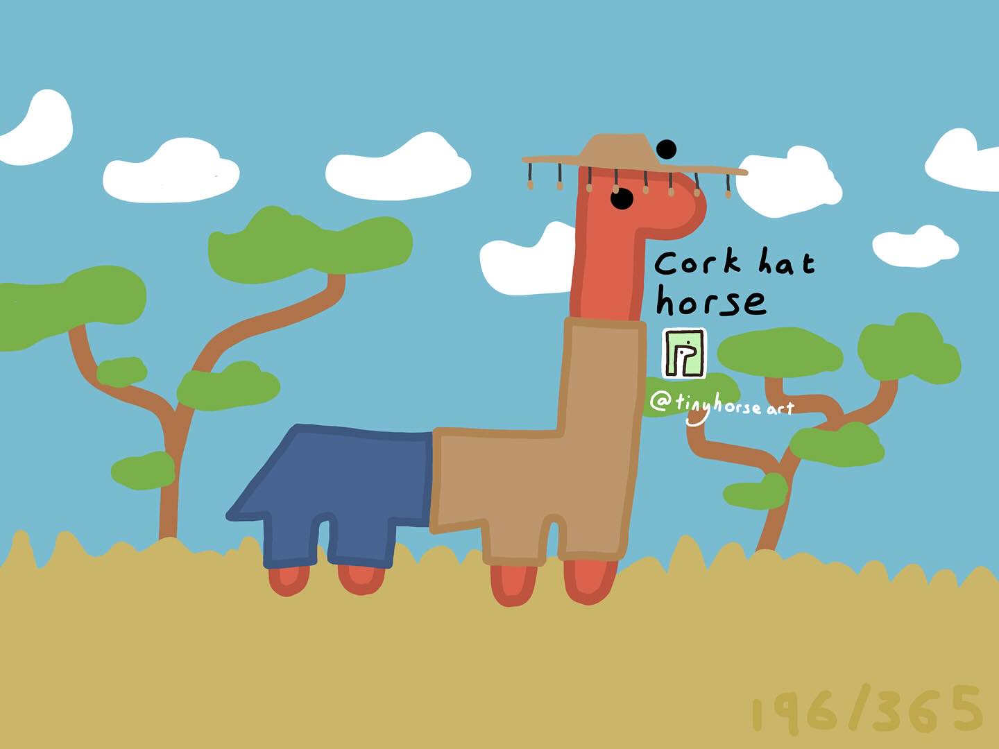 Cork Hat Horse