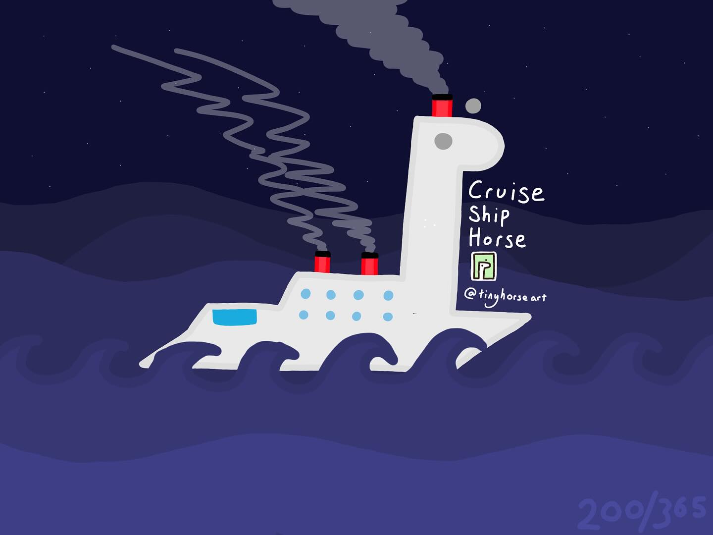 Cruise Ship Horse