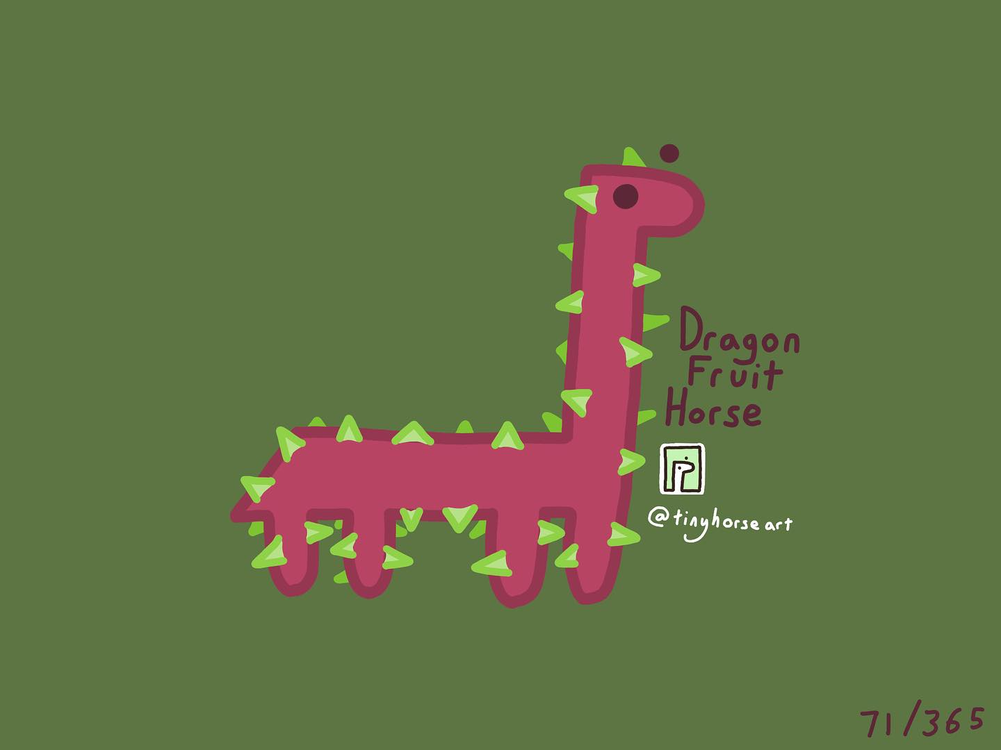Dragon Fruit Horse