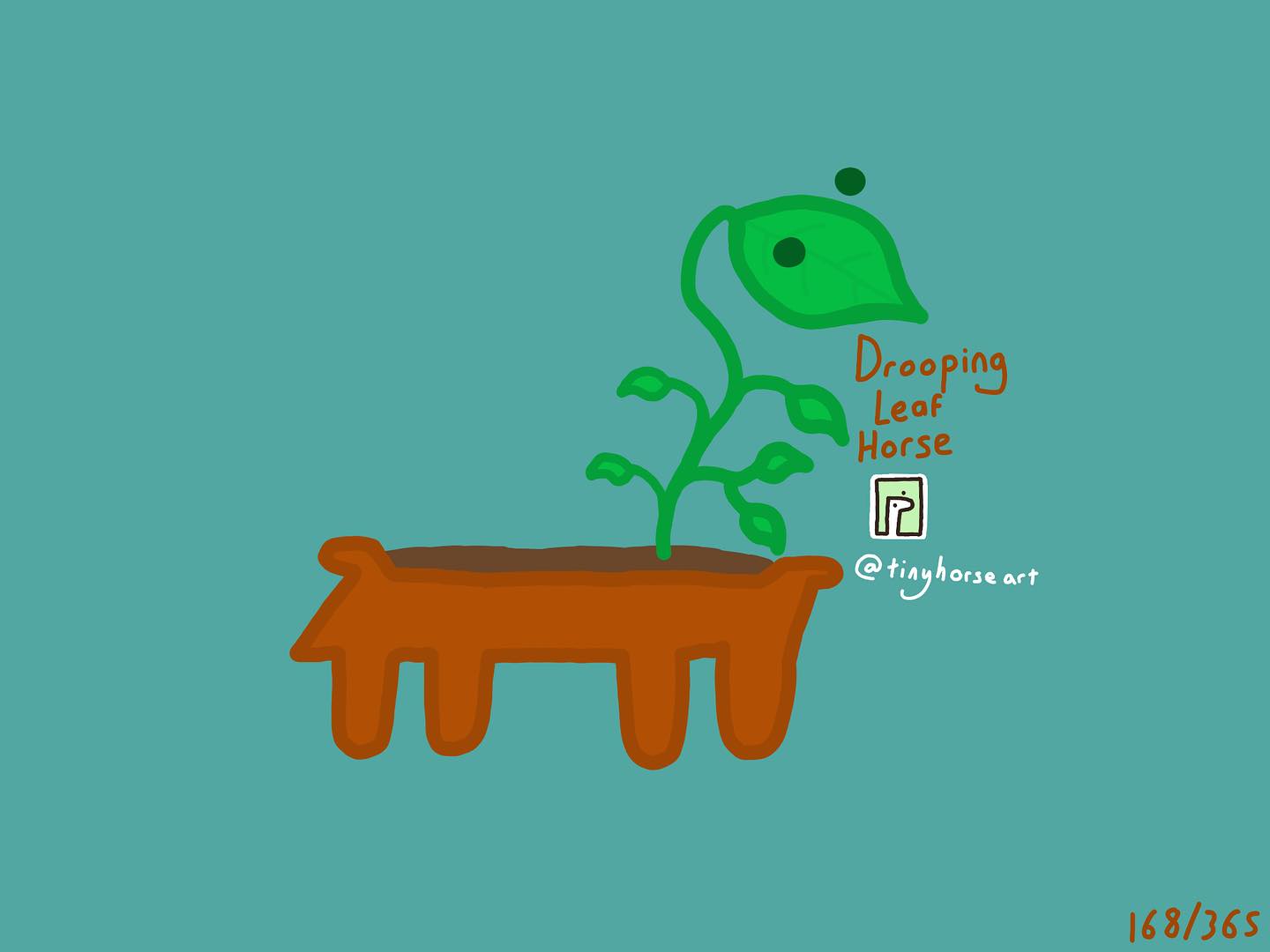 Drooping Leaf Horse