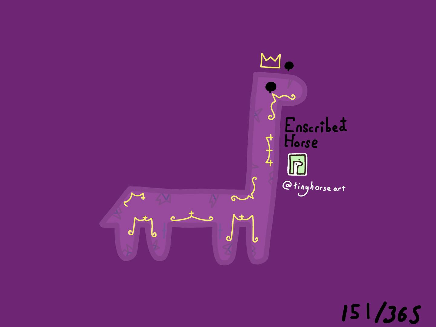 Enscribed Horse
