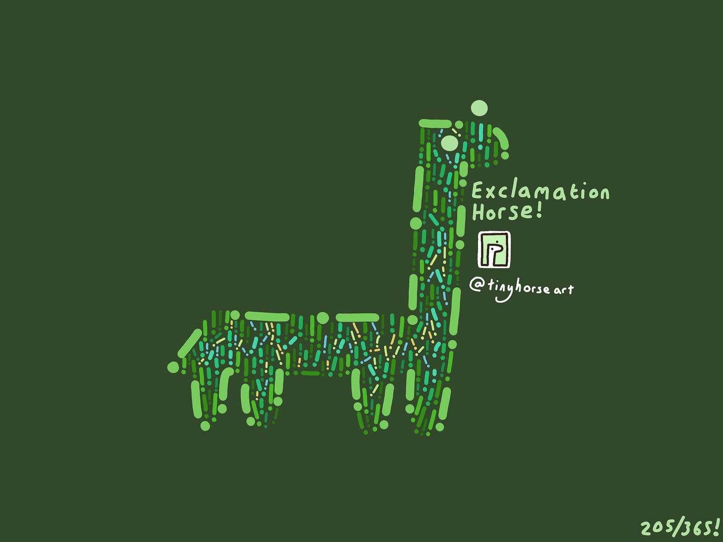 Exclamation Horse