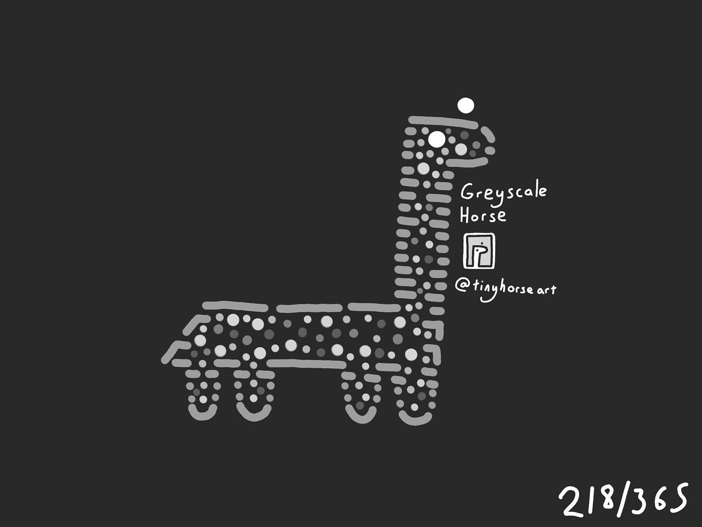 Greyscale Horse