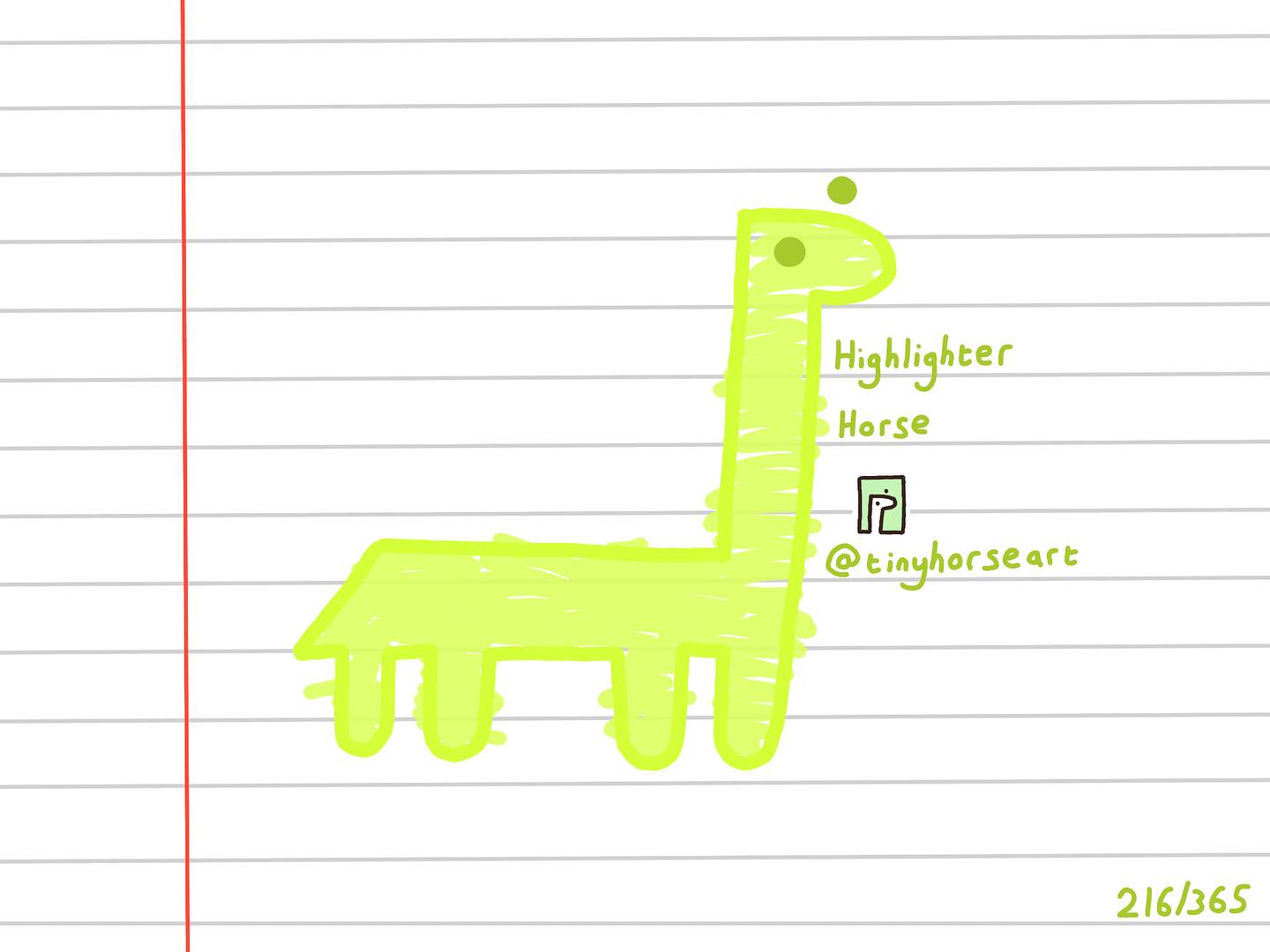 Highlighter Horse