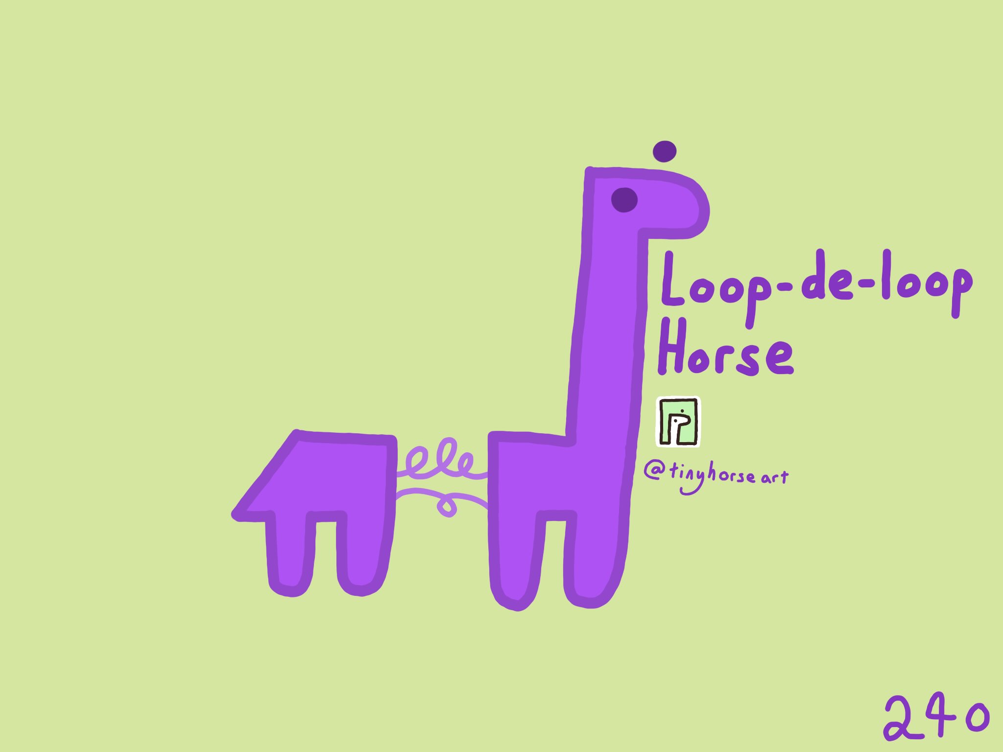 Loop-de-loop Horse