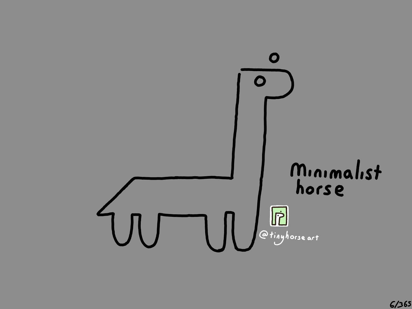 Minimalist Horse