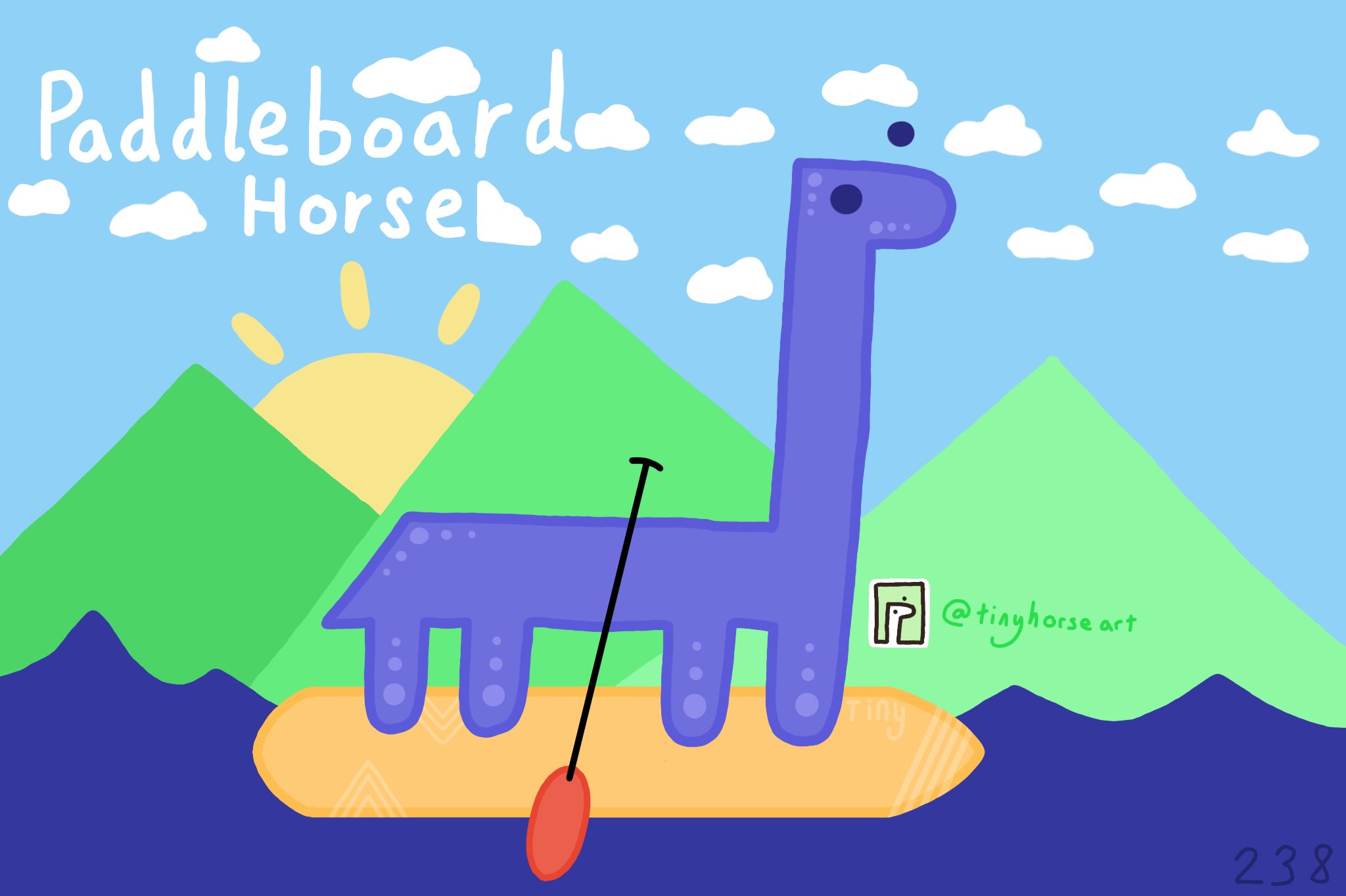 Paddleboard Horse