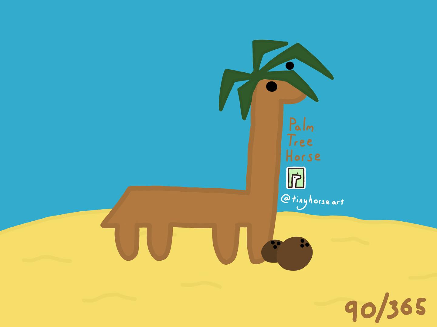 Palm Tree Horse