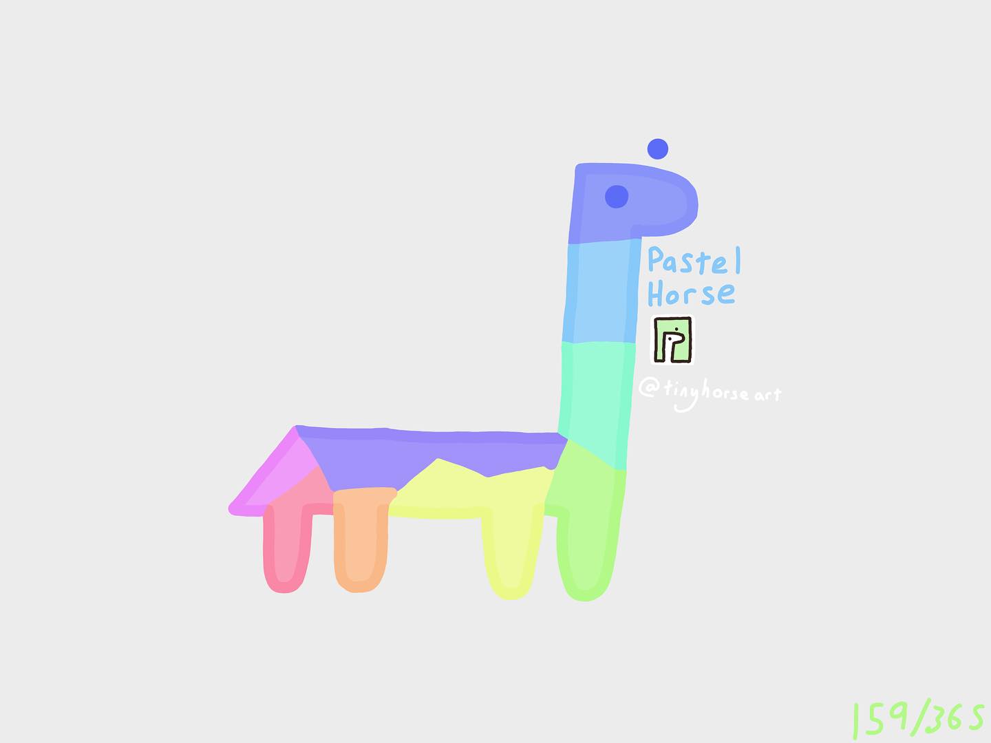 Pastel Horse