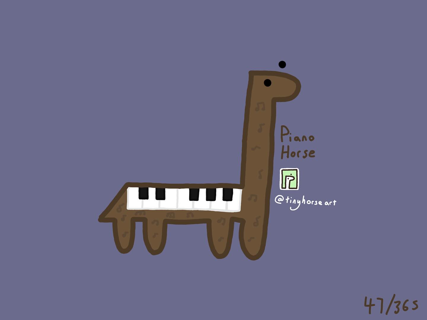 Piano Horse