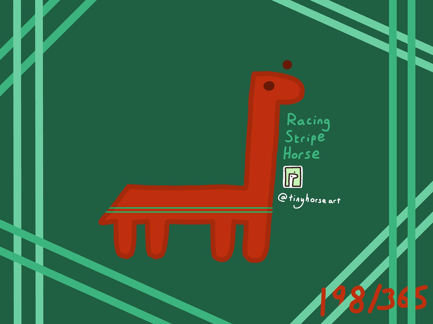 Racing Stripe Horse