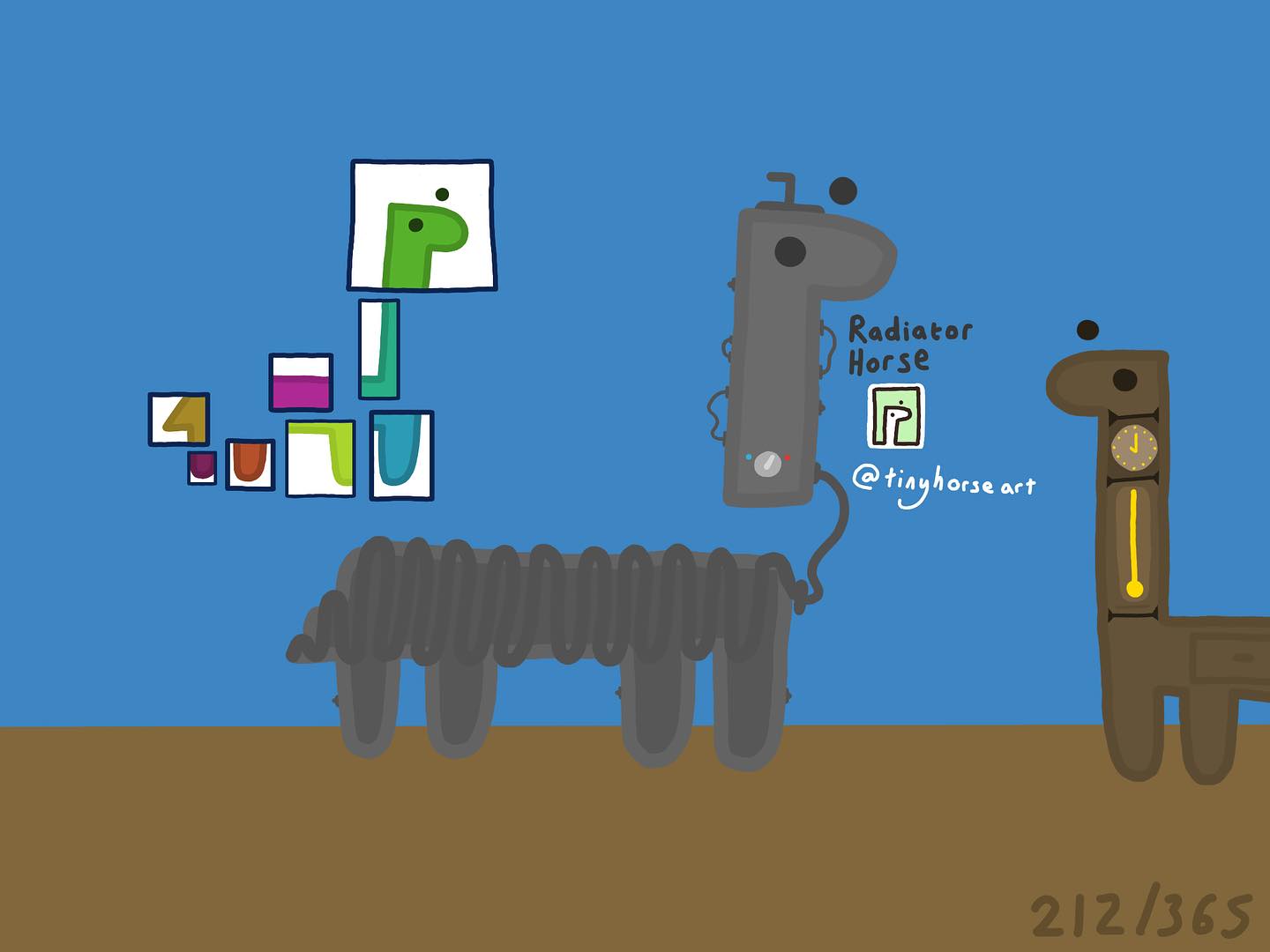 Radiator Horse