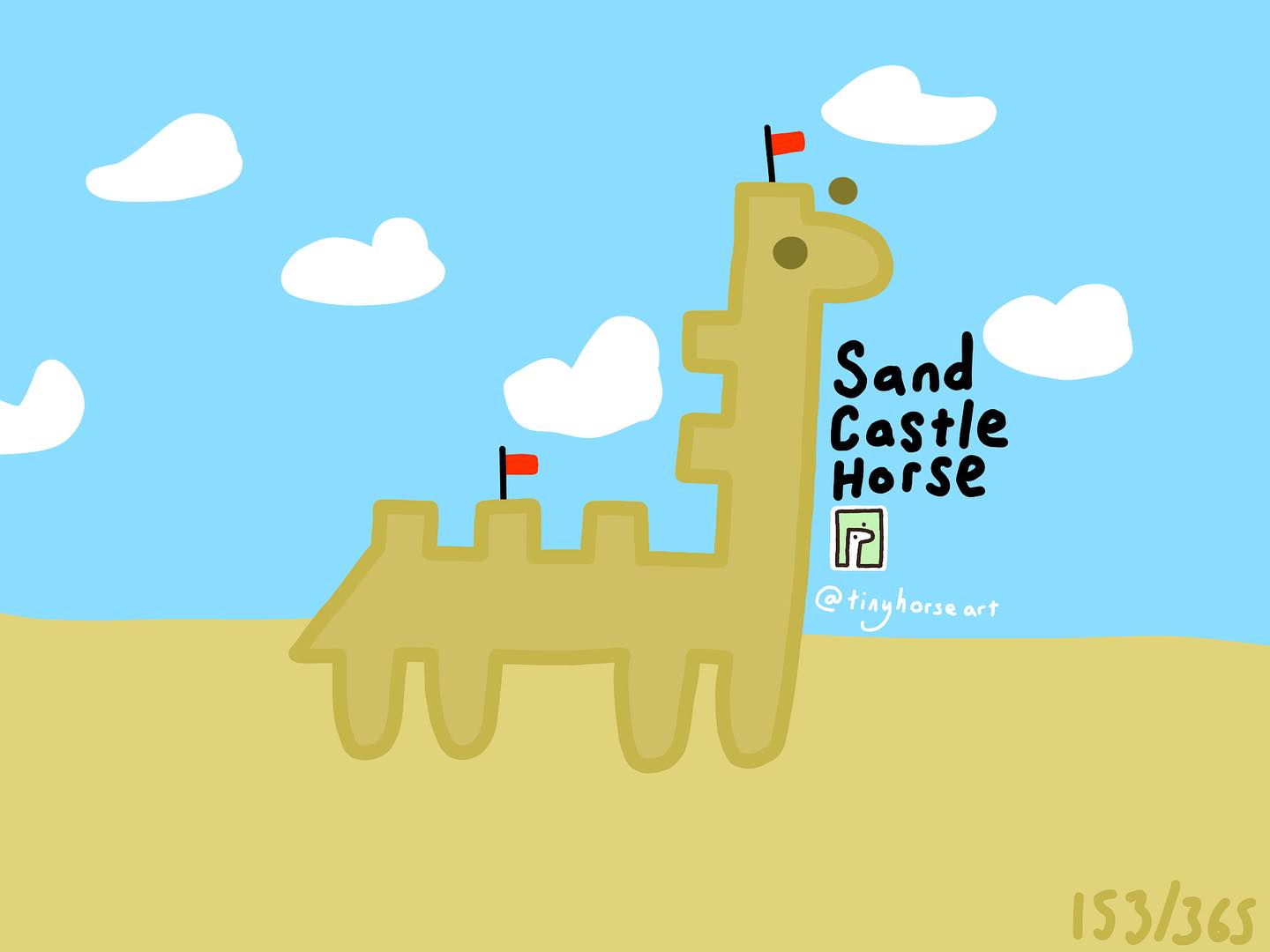 Sand Castle Horse