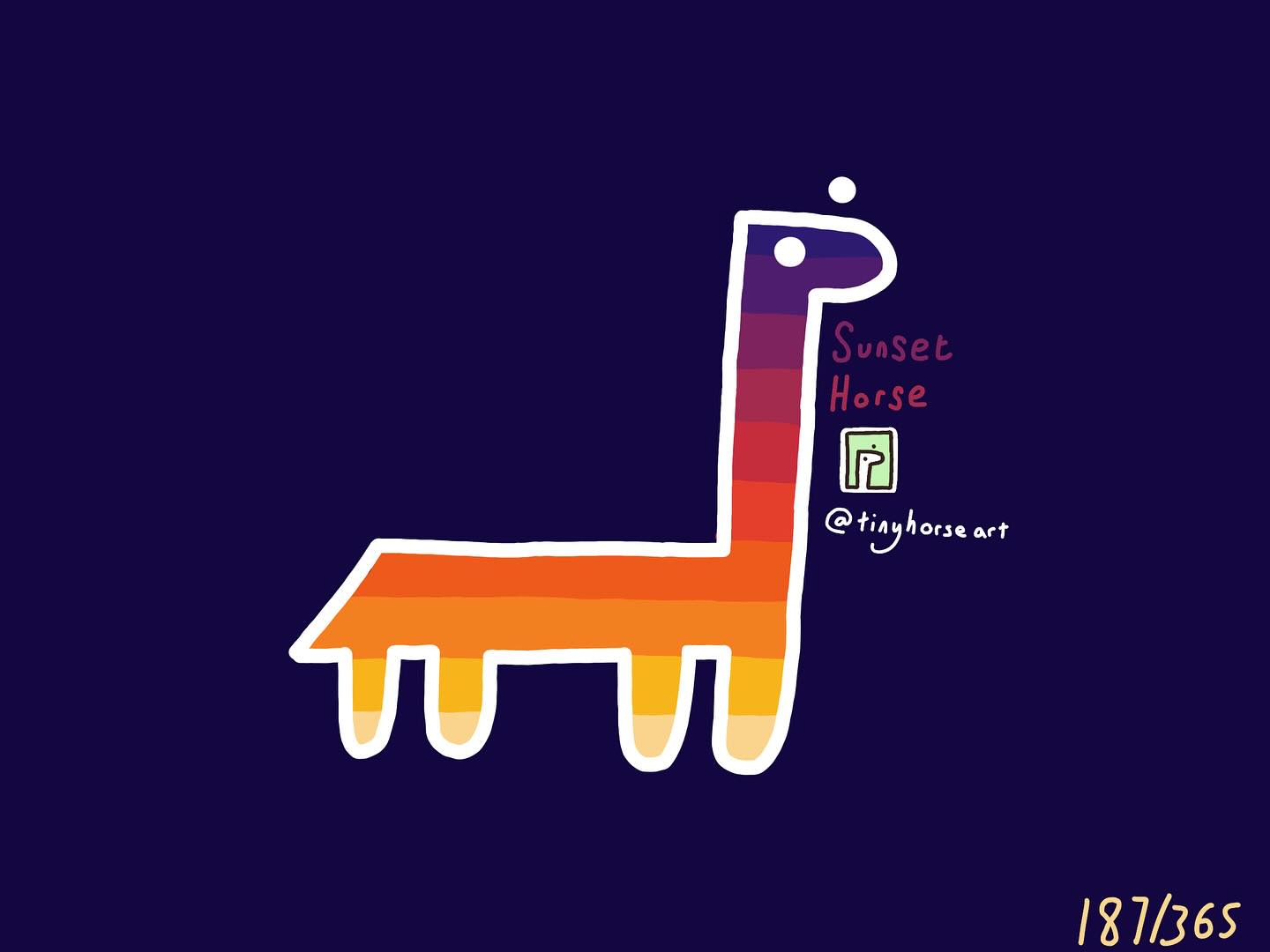 Sunset Horse