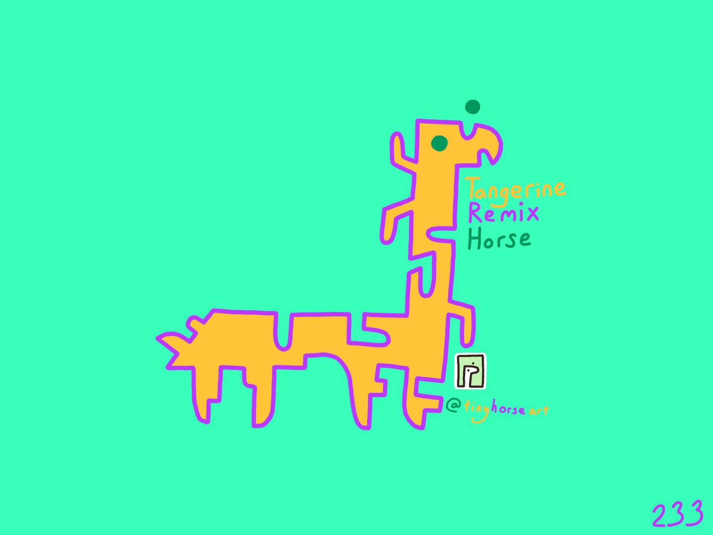 Tangerine Remix Horse