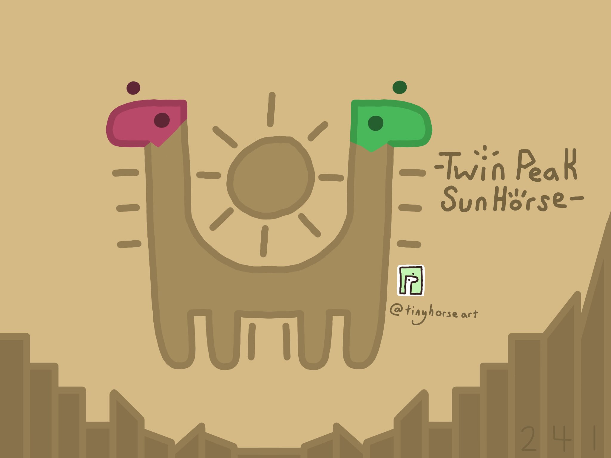 Twin Peak Sun Horse
